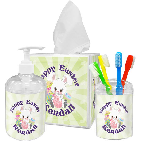 Easter Bunny Bathroom Accessories Set (Personalized)