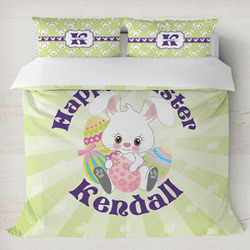 Easter Bunny Duvet Cover Set - King (Personalized)