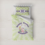 Easter Bunny Duvet Cover Set - Twin (Personalized)