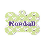 Easter Bunny Bone Shaped Dog ID Tag - Small (Personalized)