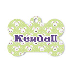Easter Bunny Bone Shaped Dog ID Tag - Small (Personalized)