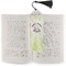 Easter Bunny Bookmark with tassel - In book