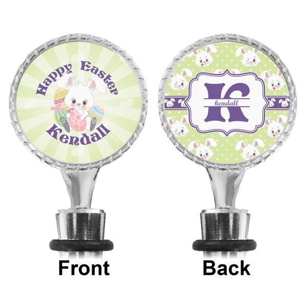 Easter Bunny Bottle Stopper - Front and Back