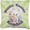 Easter Bunny Burlap Pillow 22"