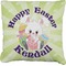 Easter Bunny Burlap Pillow 24"