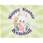 Easter Bunny Woven Fabric Placemat - Twill w/ Name or Text