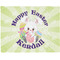 Easter Bunny Woven Fabric Placemat - Twill w/ Name or Text