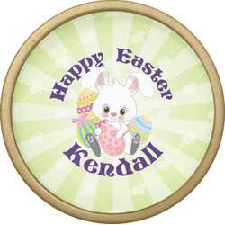 Easter Bunny Cabinet Knob - Gold (Personalized)