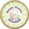 Easter Bunny Cabinet Knob - Gold - Front