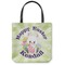 Easter Bunny Canvas Tote Bag - Small - 13"x13" (Personalized)