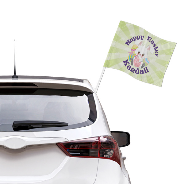Easter Bunny Car Flag - Large - LIFESTYLE