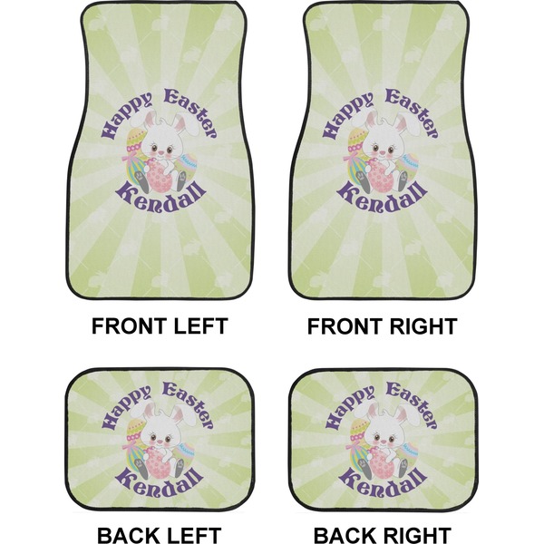 Easter Bunny Car Floor Mats Set (2F + 2B)