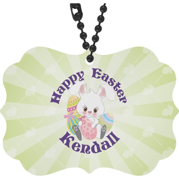 Custom Easter Bunny Rear View Mirror Charm (Personalized)