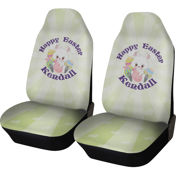 Custom Easter Bunny Car Seat Covers (Set of Two) (Personalized)