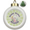 Easter Bunny Ceramic Christmas Ornament - Xmas Tree (Front View)