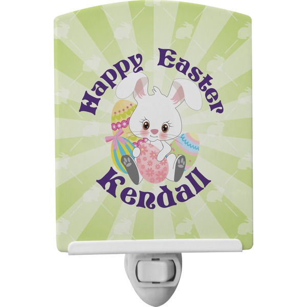 Custom Easter Bunny Ceramic Night Light (Personalized)