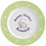 Easter Bunny Ceramic Dinner Plates (Set of 4) (Personalized)