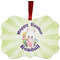 Easter Bunny Christmas Ornament (Front View)