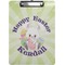 Easter Bunny Clipboard (Letter Size) (Personalized)