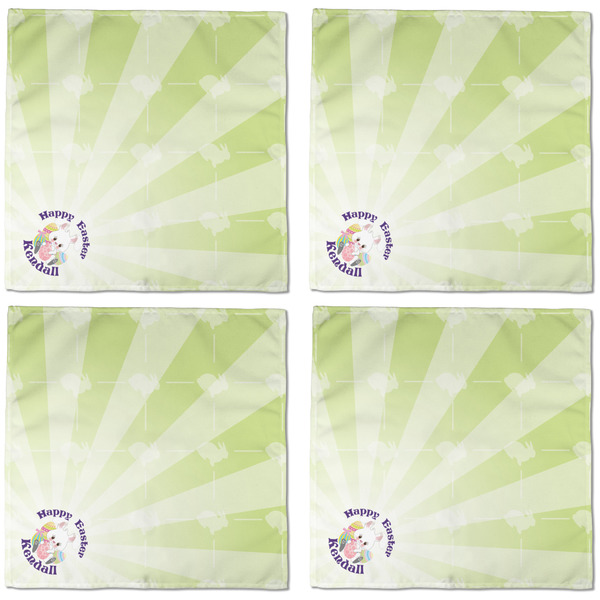 Easter Bunny Cloth Napkins - Personalized Dinner (APPROVAL) Set of 4