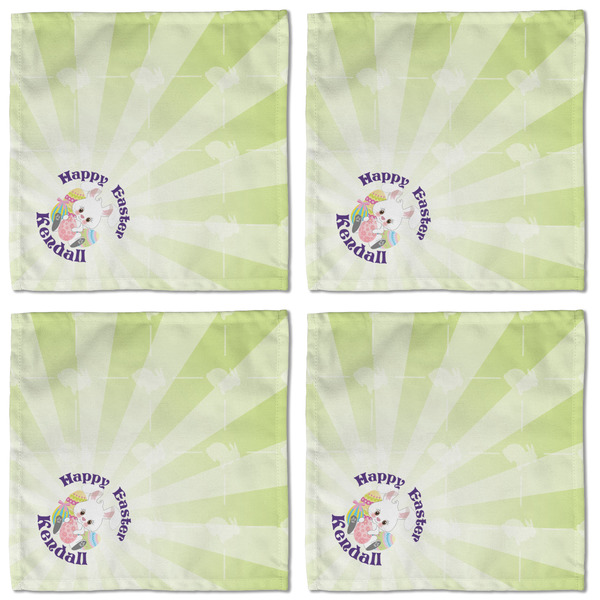 Easter Bunny Cloth Napkins - Personalized Lunch (APPROVAL) Set of 4