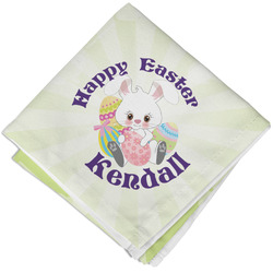 Easter Bunny Cloth Cocktail Napkin - Single w/ Name or Text