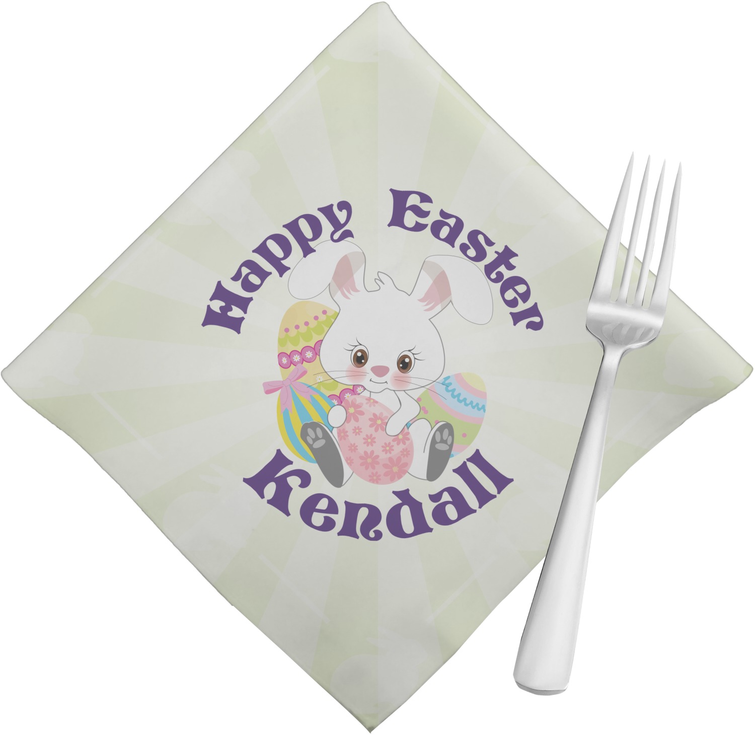 Easter Bunny Cloth Napkins (Set of 4) (Personalized) YouCustomizeIt