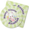 Easter Bunny Rubber Backed Coaster (Personalized)