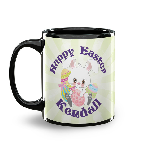 Easter Bunny Coffee Mug - 11 oz - Black