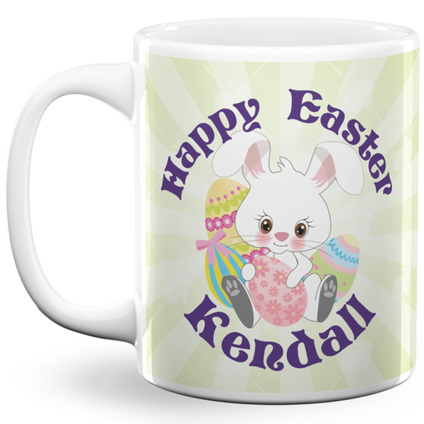 Custom Easter Bunny 11 Oz Coffee Mug - White (Personalized)