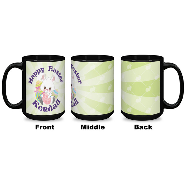 Easter Bunny Coffee Mug - 15 oz - Black APPROVAL