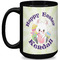 Easter Bunny 15 Oz Coffee Mug - Black (Personalized)