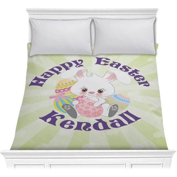 Custom Easter Bunny Comforter - Full / Queen (Personalized)
