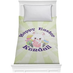 Easter Bunny Comforter - Twin (Personalized)