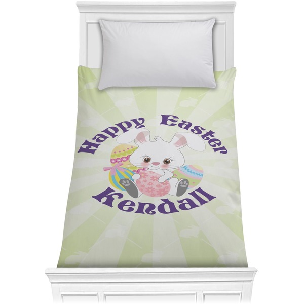 Custom Easter Bunny Comforter - Twin XL (Personalized)