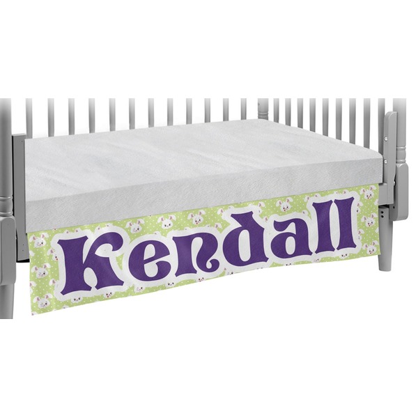 Custom Easter Bunny Crib Skirt (Personalized)