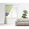 Easter Bunny Curtain With Window and Rod - in Room Matching Pillow