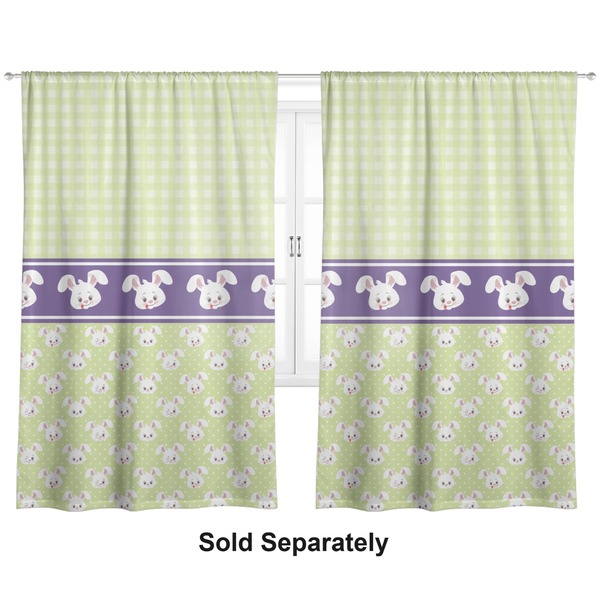 Custom Easter Bunny Curtain Panel - Custom Size