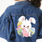 Easter Bunny Twill Iron On Patch - Custom Shape - 3XL