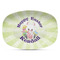 Easter Bunny Plastic Platter - Microwave & Oven Safe Composite Polymer (Personalized)