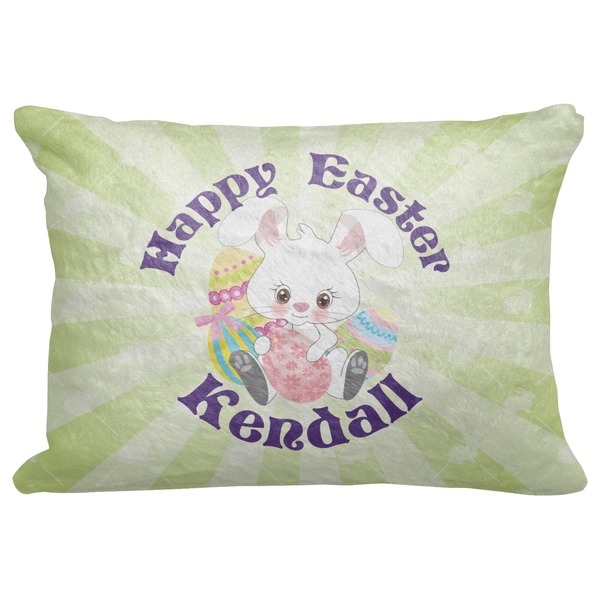 Custom Easter Bunny Decorative Baby Pillowcase - 16"x12" (Personalized)