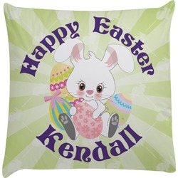 Easter Bunny Decorative Pillow Case (Personalized)