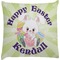 Easter Bunny Decorative Pillow Case (Personalized)