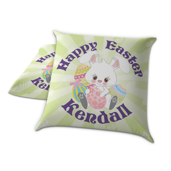 Easter Bunny Decorative Pillow Case - TWO
