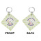 Easter Bunny Diamond Keychain (Front + Back)