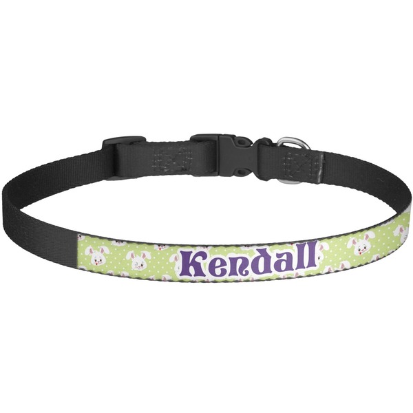 Custom Easter Bunny Dog Collar - Large (Personalized)
