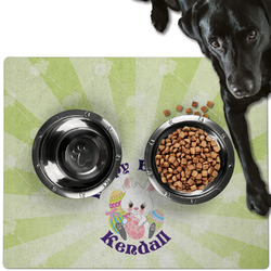 Easter Bunny Dog Food Mat - Large w/ Name or Text