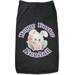 Easter Bunny Black Pet Shirt (Personalized)
