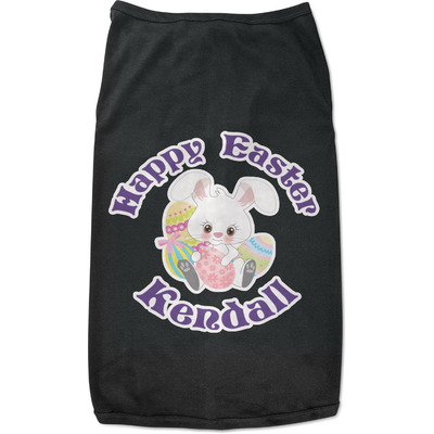 Easter Bunny Black Pet Shirt (Personalized)