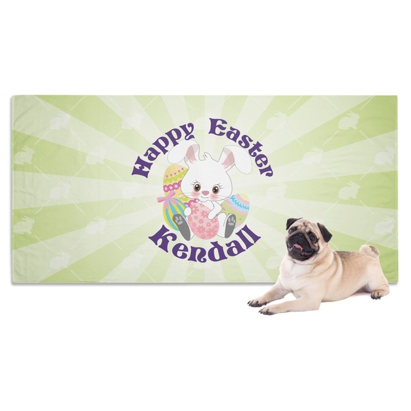 Custom Easter Bunny Dog Towel (Personalized)